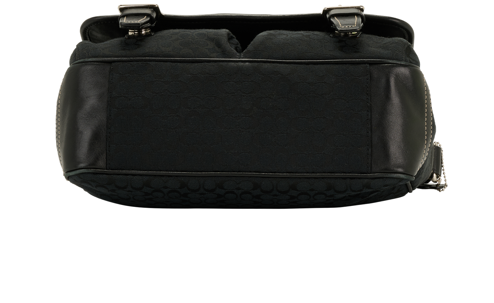 Voyager Messenger, &pound;150, Handbags, Black, Fabric, Top view